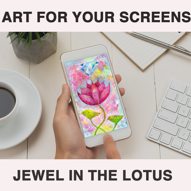 art for screens jewel in the lotus painting art joanne seale