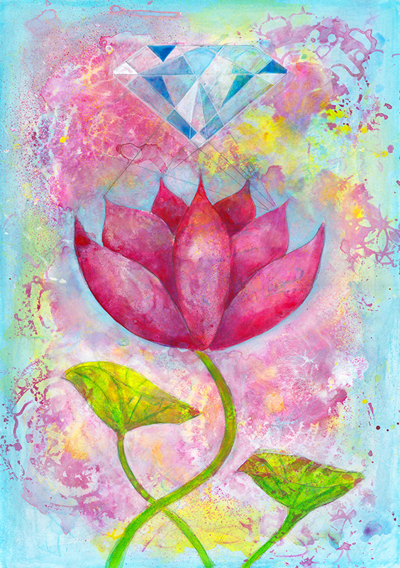 jewel in the lotus painting art joanne seale